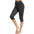 Women's Gym Sport 3/4 Leggings: Stylish Sports Pants with Side Pockets for Fitness and Yoga