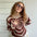 Y2K Knitted Sweater Aesthetics Heart Striped Pullovers Sweater