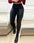 Women Fashion Casual Pants Faux Leather